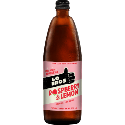 Lo Bros Raspberry & Lemon Kombucha