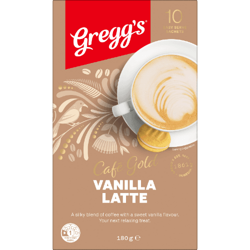 Gregg's Cafe Gold Vanilla Latte Sachets