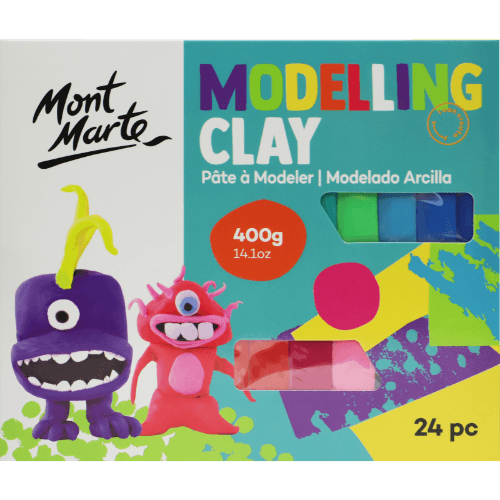 Mont Marte Kids Colour 24 piece Modelling Clay Set