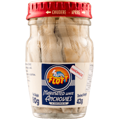 Flott Marinated White Anchovies 80 g