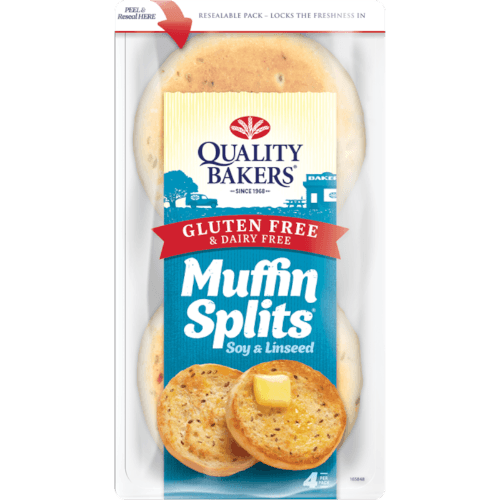 Quality Bakers Gluten Free Dairy Free Soy & Linseed Muffin Splits