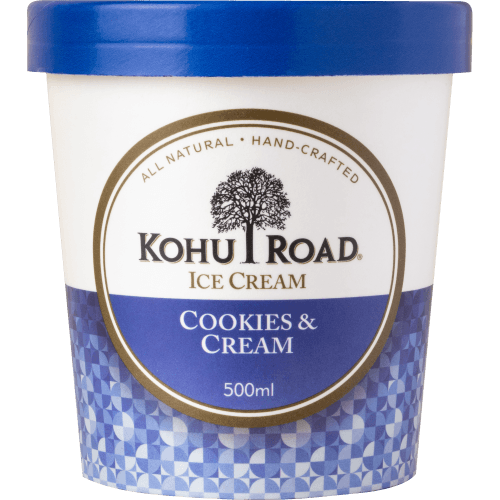 Kohu Road Cookies & Cream Ice Cream 500 mL