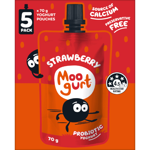 Moogurt Strawberry Probiotic Yoghurt Pouch