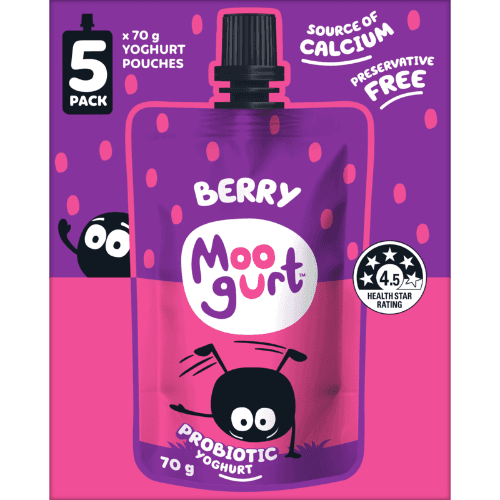 Moogurt Berry Probiotic Yoghurt Pouch