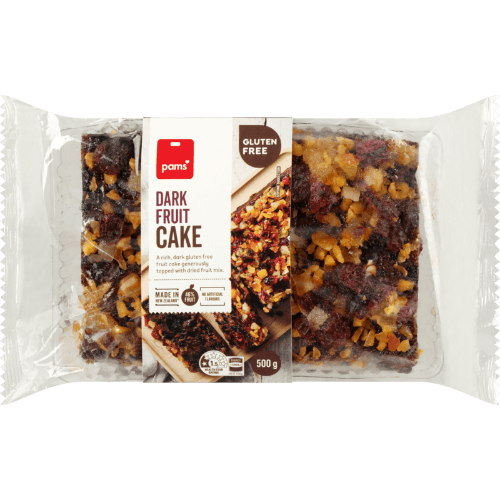 Pams Gluten Free Gluten Free Dark Fruit Cake 500 g