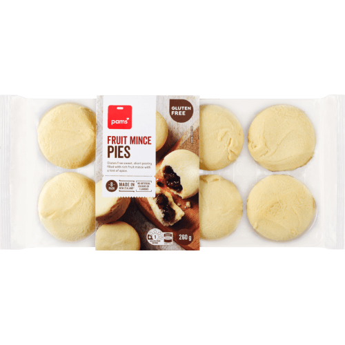 Pams Gluten Free Fruit Mince Tarts 8 pack