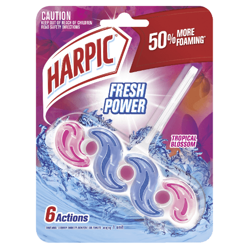 Harpic Fresh Power Tropical Blossom Toilet Block Cleaner