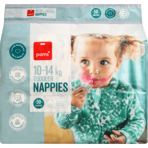 Pams Nappies 10-14kg Toddler