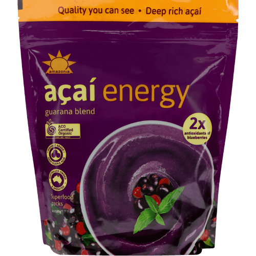 Amazonia Acai Energy Guarana Blend 4 × 100 g