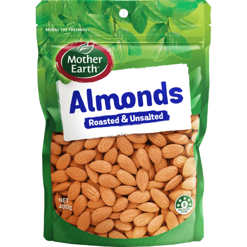 Mother Earth Roasted & Unsalted Almonds