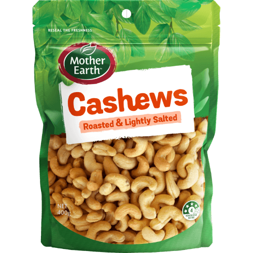 Mother Earth Roasted & Lightly Salted Cashews