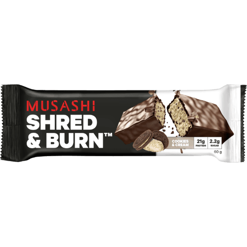 Musashi Cookies & Cream Flavour Shred & Burn Bar