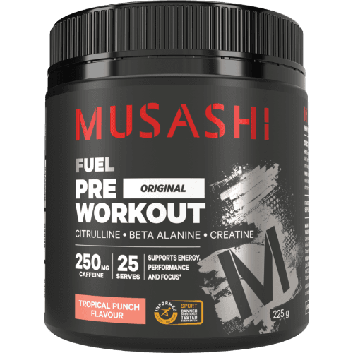 Musashi Fuel Pre Workout Tropical Punch Flavour Powder