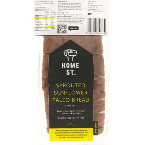 Home St. Sprouted Sunflower Paleo Grain Free Bread