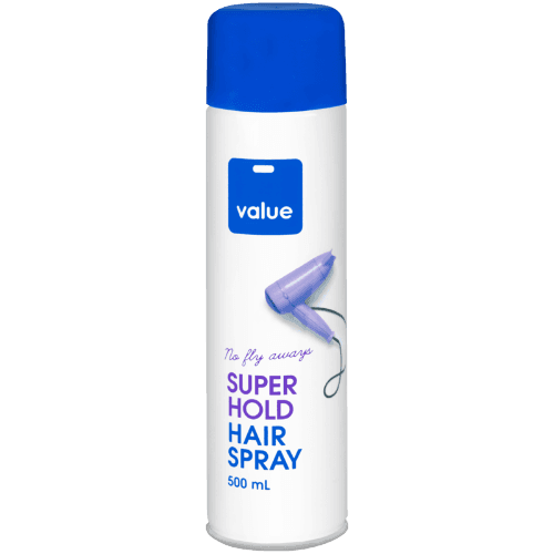 Value Super Hold Hair Spray 500 mL
