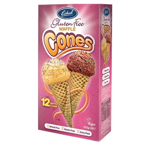 Eskal Gluten Free Waffle Cones 132 g