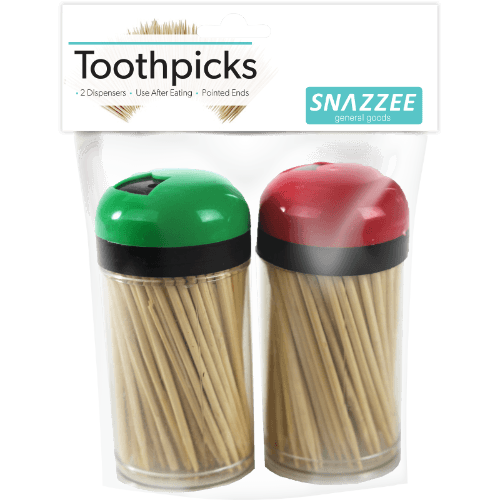 Snazzee Toothpicks In Dispenser 2 pack
