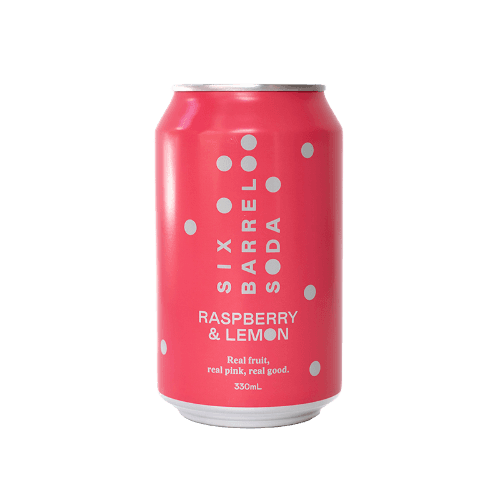 Six Barrel Soda Co Rapsberry & Lemon 330 mL