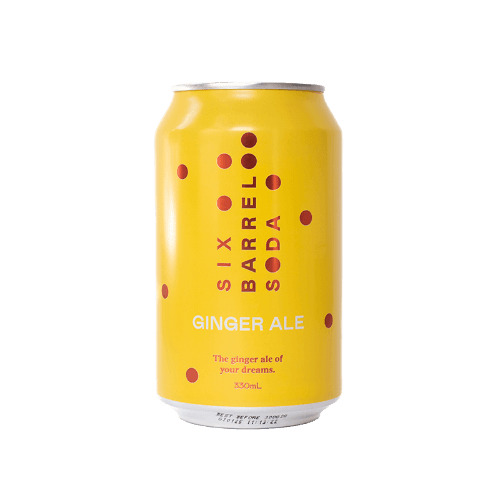 Six Barrel Soda Co Ginger Ale 330 mL