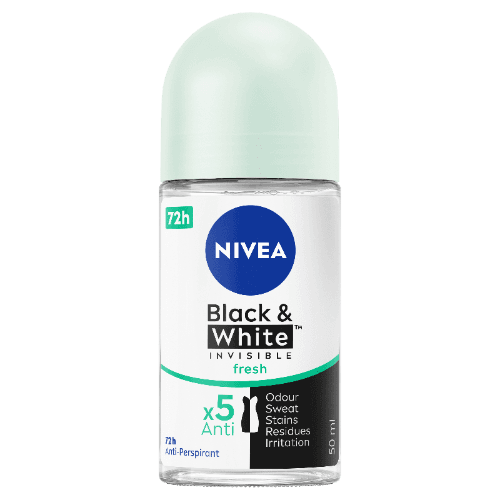 Nivea Black & White Invisible Fresh 72Hr Protection Anti-Perspirant  Deodorant Roll On