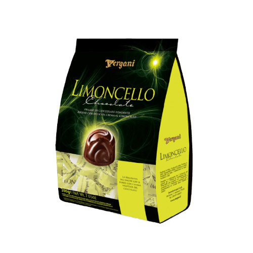 Vergani Limoncello Dark Chocolate Liqueur Creams