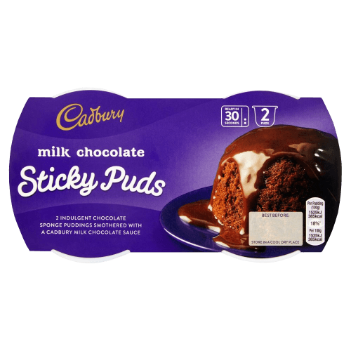 Cadbury Milk Chocolate Sticky Puds 190 g