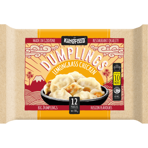 KungFood Lemongrass Chicken Dumplings