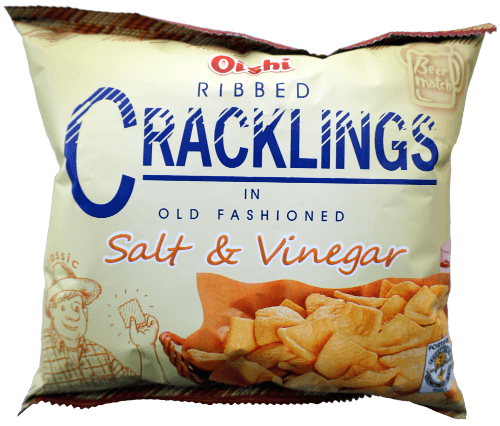 Oishi Ribbed Crackling In Old Fashioned Salt & Vinegar
