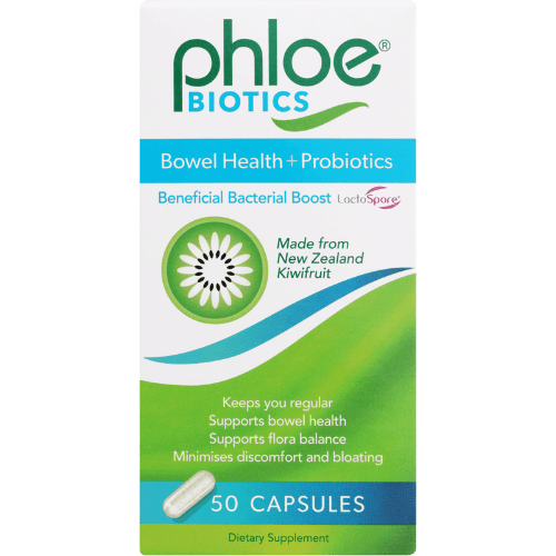 Phloe Biotics Bowel Heath + Probiotics Capsules