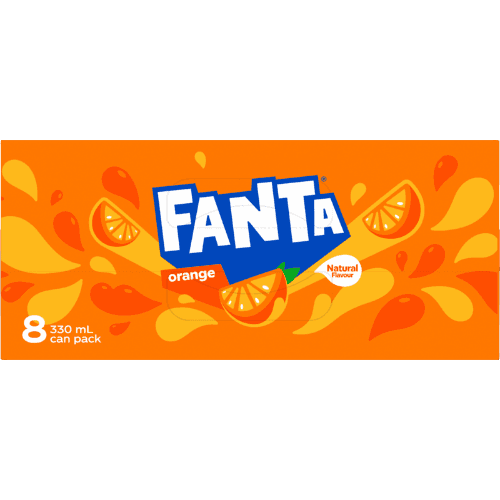 Fanta Orange Soft Drink Cans