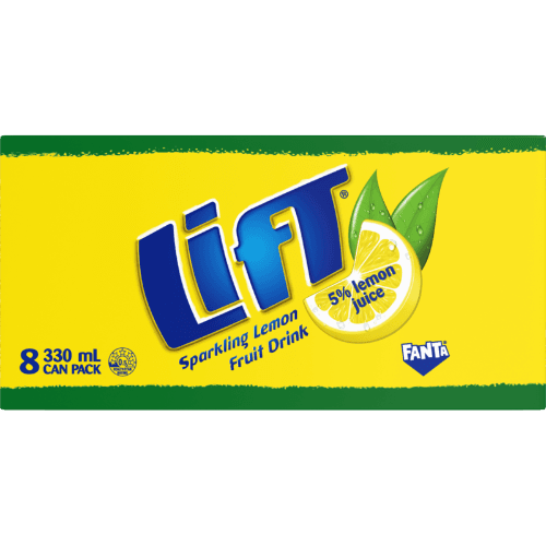 Lift Sparkling Lemon Fruit Drink Cans
