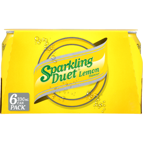 Sparkling Duet Lemon Soft Drink Cans