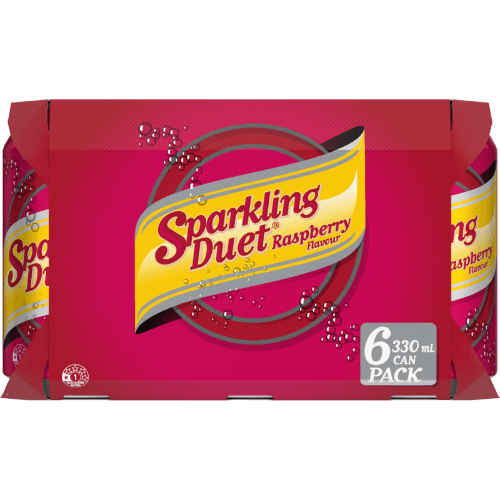 Sparkling Duet Raspberry Soft Drink Cans