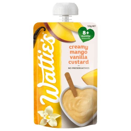 Wattie's For Baby Creamy Mango Vanilla Custard 8+ Months Smooth