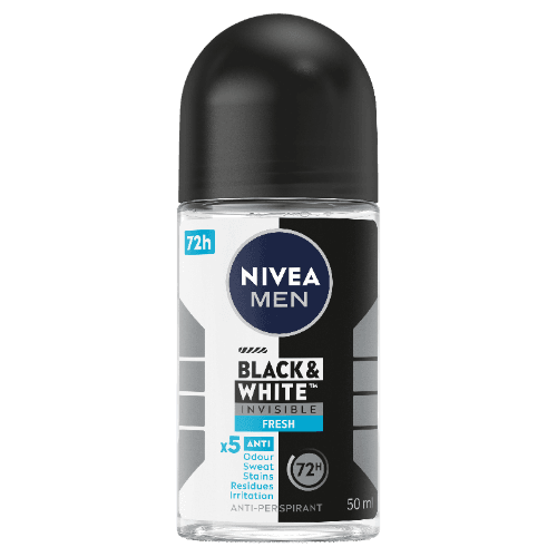 Nivea Men Black & White Invisible Fresh 72Hr Protection Anti-Perspirant  Deodorant Roll On