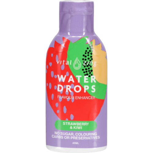 Vital Zing Water Drops Strawberry & Kiwi Flavour Enhancer