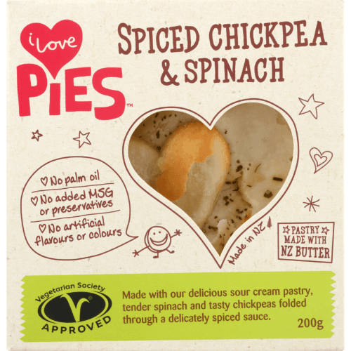 I Love Pies Spiced Chickpea & Spinach Pie 210 g