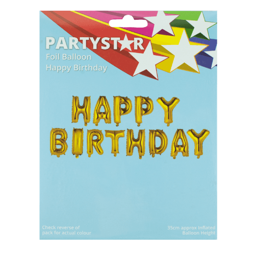 Korbond Happy Birthday Foil Balloon