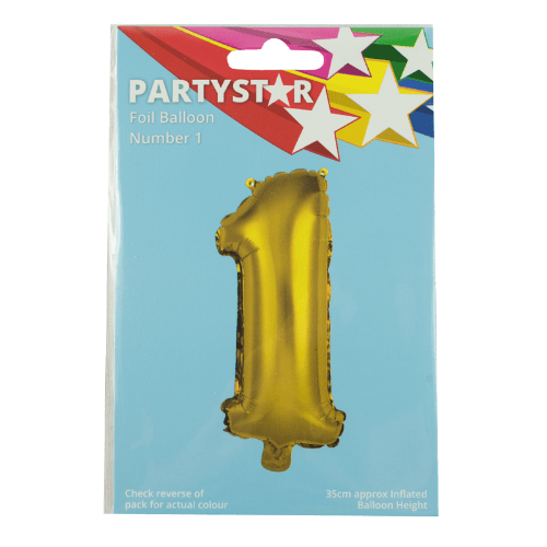 Korbond Party Foil Balloon Number 1
