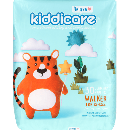 Kiddicare Deluxe Ultra Dry Nappies Boys & Girls 13-18kg Walker