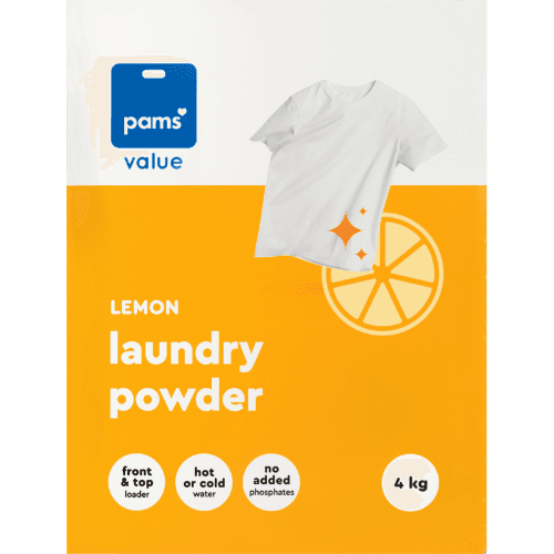 Pams Value Lemon Laundry Powder