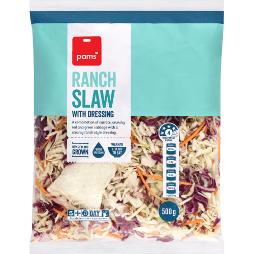 Pams Ranch Slaw With Dressing