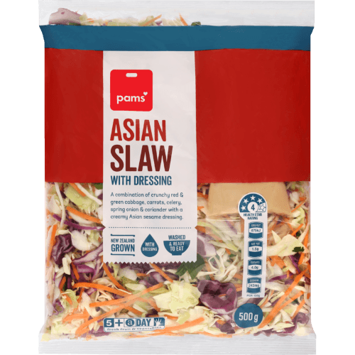 Pams Asian Slaw With Dressing