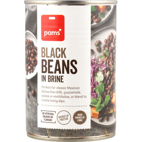 Pams Black Beans In Brine