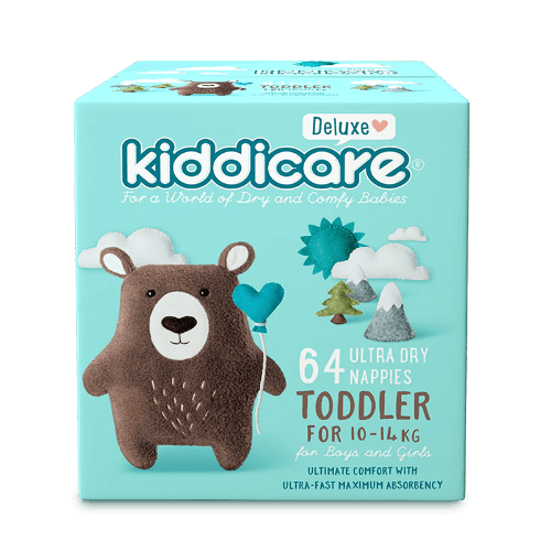 Kiddicare Deluxe Ultra Dry Nappies Boys & Girls 10-14kg Toddler