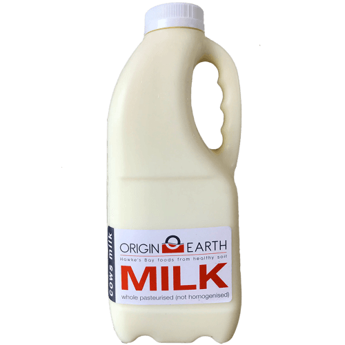 Origin Earth Whole Pasteurised Milk ( Not Homogenised)