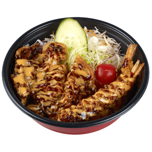 YB Sushi Prawn & Vegetable Tempura Donburi