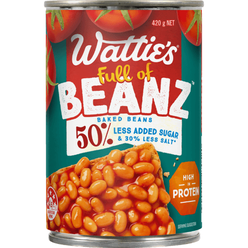 Wattie's Baked Beans 50% Less Added Sugar