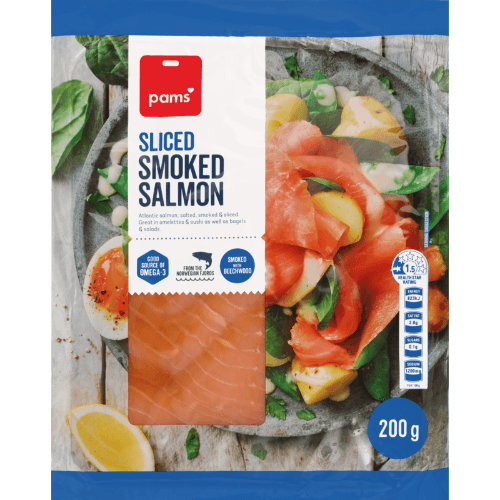 Pams Sliced Smoked Salmon