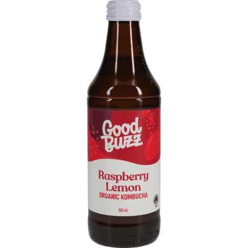 Good Buzz Raspberry Lemon Organic Kombucha